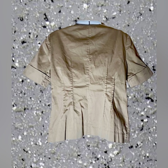 Michael Kors Tan Khaki / Cargo Style Snap Up
Short Sleeve Jacket Shirt - Picture 3 of 5